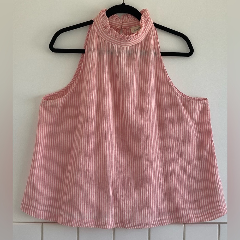 Universal Thread Pink Stripe Sleeveless Top